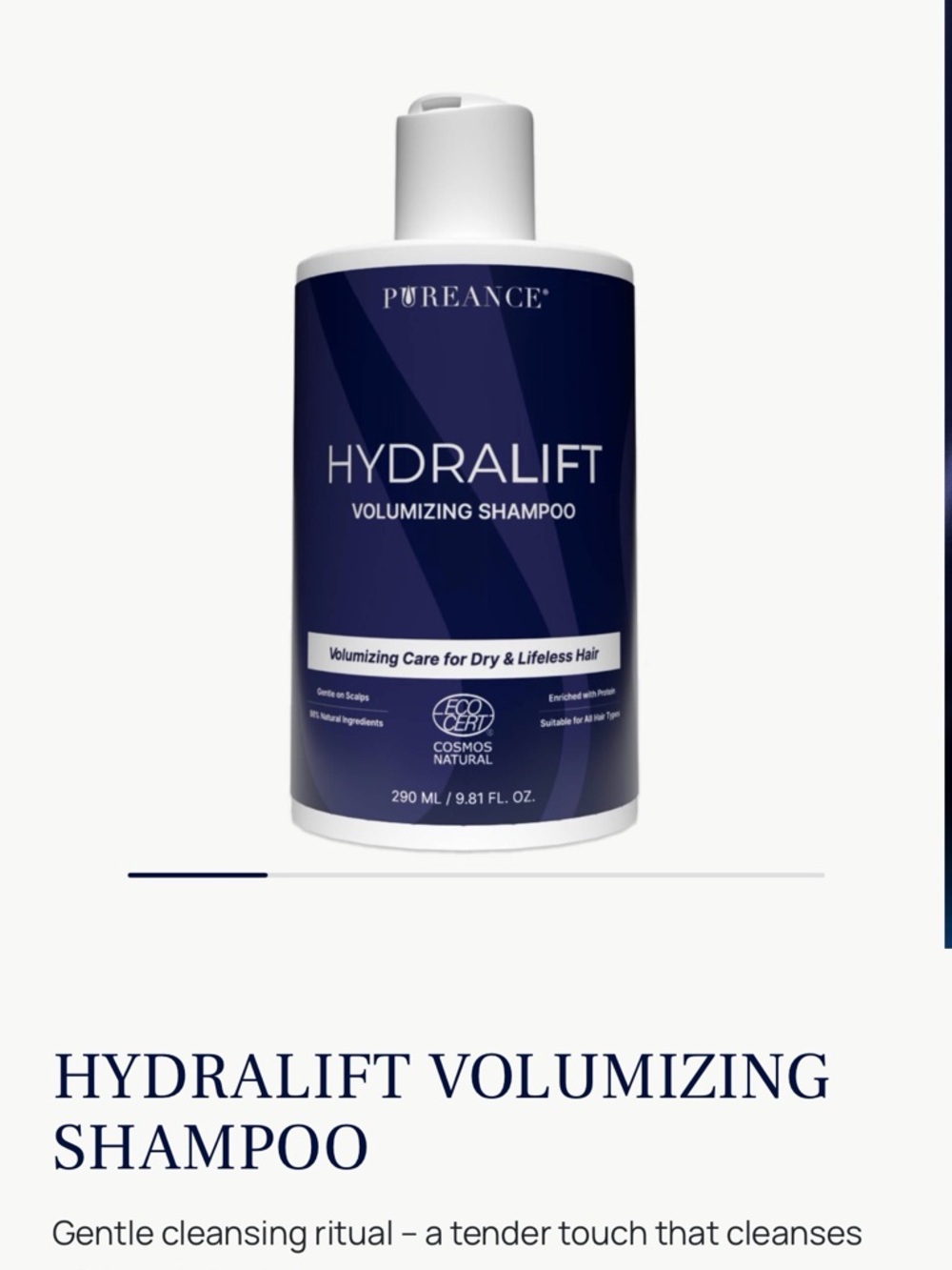 Hydralift Volumizing Shampoo — Deep Blue